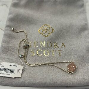 Kendra Scott NWT adjustable pink bracelet silver metal